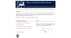 Desktop Screenshot of mckittrickrarebooks.com