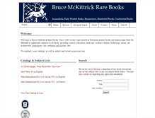 Tablet Screenshot of mckittrickrarebooks.com